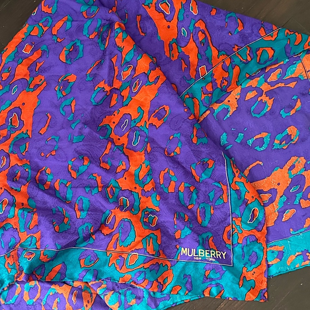 MULBERRY SILK OVERSIZED SCARF WRAP